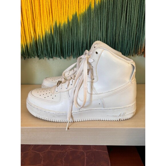 Nike AF1 white high top sneakers - Picture 1 of 10